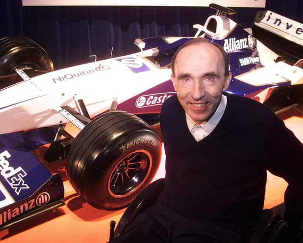 Sir Frank Williams, founder and former team principal of Williams Racing, who has died at the age of 79, the team have announced. Issue date: Sunday November 28, 2021.