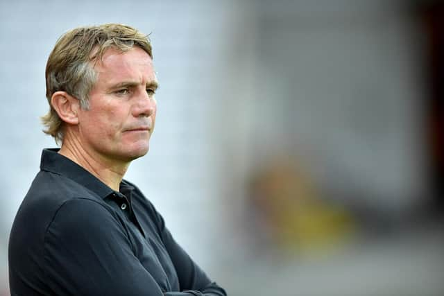 Phil Parkinson watches on as his side win 8-1 against Aston Villa U21s