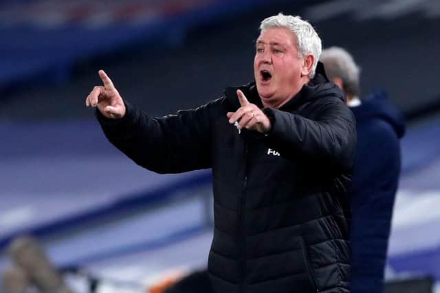 Steve Bruce at Selhurst Park.