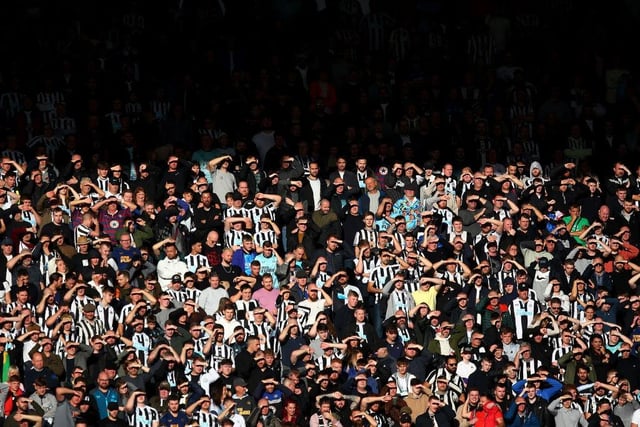 In between rain showers, Newcastle United supporters enjoyed some sun away at Southampton