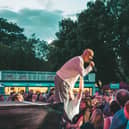 Tim Booth did what he does best and entices every single person in. Pic: Cuffe and Taylor.