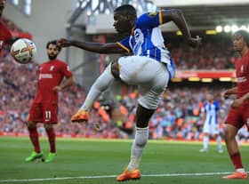 Brighton midfielder Moses Caicedo has been linked with a move to Newcastle United (Photo by LINDSEY PARNABY/AFP via Getty Images)