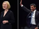 Liz Truss or Rishi Sunak will be announced as the new Conservative Party leader on September 5. Pictures: Anthony Devlin/Getty Images.