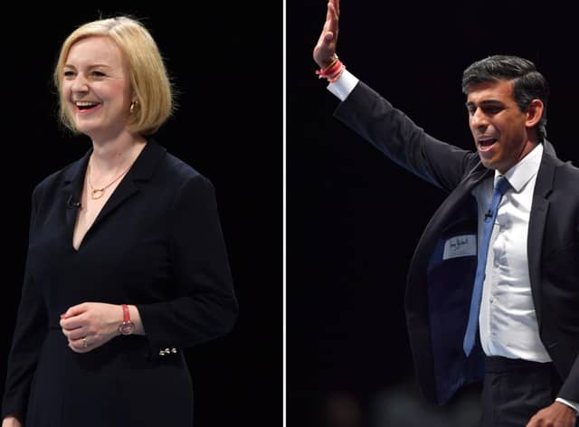 Liz Truss or Rishi Sunak will be announced as the new Conservative Party leader on September 5. Pictures: Anthony Devlin/Getty Images.