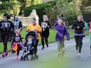 Runners sporting Halloween costumes taking part in the parkrun around Mowbray Park. Are you pictured?