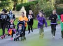 Runners sporting Halloween costumes taking part in the parkrun around Mowbray Park. Are you pictured?