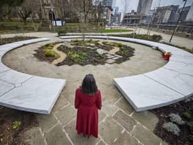 EMBARGOED TO 0001 WEDNESDAY JANUARY 05Undated handout photo issued by Manchester City Council of The Glade of Light, a memorial to the 22 people murdered in the Manchester Arena terror attack which will officially open to the public from Wednesday. The memorial is a white marble "halo" bearing the names of those killed in the May 2017 outrage. Families of those who lost loved ones have been able to make personalised memory capsules, containing mementos and messages, which are embedded inside the halo. Issue date: Wednesday January 5, 2022. PA Photo. See PA story MEMORIAL Arena . Photo credit should read: Mark Waugh/Manchester City Council/PA Wire NOTE TO EDITORS: This handout photo may only be used in for editorial reporting purposes for the contemporaneous illustration of events, things or the people in the image or facts mentioned in the caption. Reuse of the picture may require further permission from the copyright holder. 