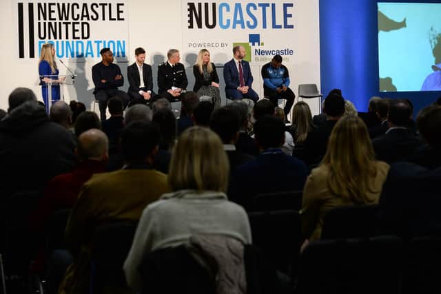 The opening of NUCASTLE, the new home of the Newcastle United Foundation.