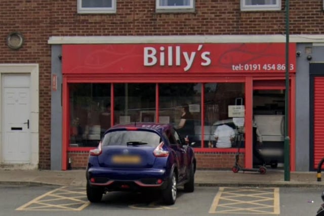Billy's Fish and Chips, on Horsley Hill Square, was given a five star food hygiene rating on September 2, 2019.