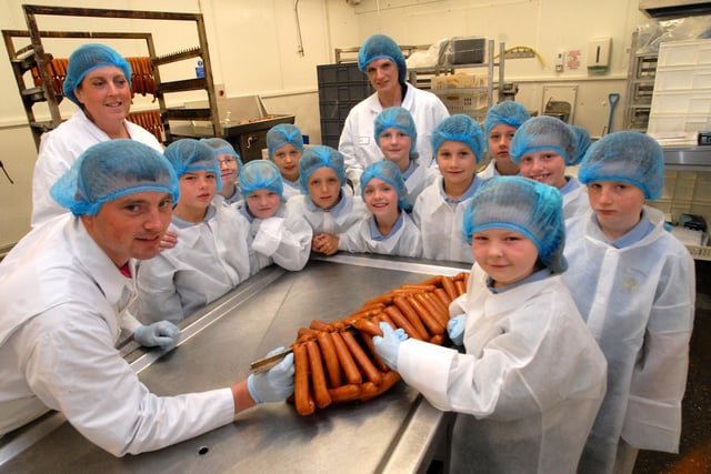 St Aloysius RC School pupils got a treat to Dicksons after Carly Pounder wrote to Michael Dickson asking how they make their saveloys.