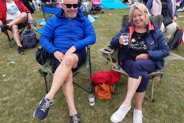 Some festival-goers travelled a long way for the event, like Malcolm Hall and Diane Piercy, who drove from Alnwick and stayed over in their campervan.