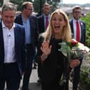 Successful Labour candidate Kim Leadbeater with Labour Party leader Keir Starmer (Photo by Oli SCARFF / AFP) (Photo by OLI SCARFF/AFP via Getty Images)