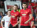 MANCHESTER, ENGLAND - JUNE 04:  Michael Carrick and Graeme Carrick of Manchester United '08 XI in action during the Michael Carrick Testimonial match between Manchester United '08 XI and Michael Carrick All-Stars at Old Trafford on June 4, 2017 in Manchester, England.  (Photo by Matthew Peters/Manchester United via Getty Images)