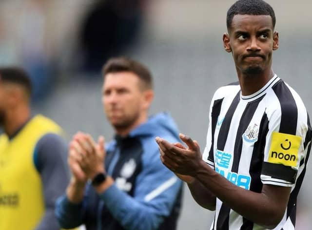 Newcastle United striker Alexander Isak.