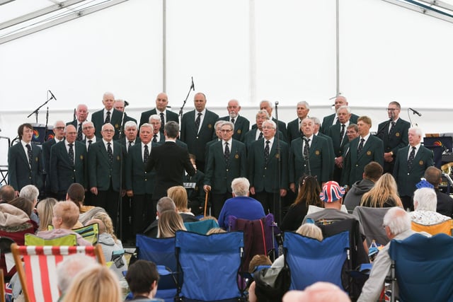 The Felling Male Voice Choir at the Proms in the Park in South Shields on Sunday.