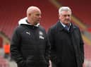 Steve Agnew pictured alongside Steve Bruce during their time at Newcastle United. (Photo by Charlie Crowhurst/Getty Images)