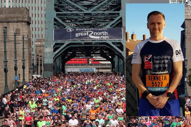 Kenny Nesworthy, 46, who spent 22 years in the RAF, is doing the Great North Run to raise case for a military charity.