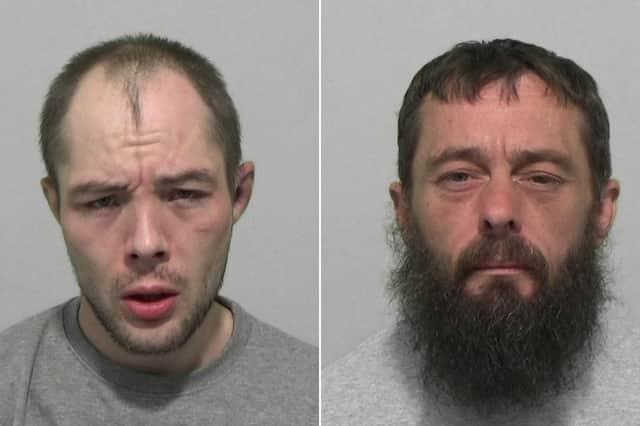 Bush, 32, of Lamb Drive, Sheffield, and Atkinson, 40, of Taylor Grove, Wingate, County Durham, both admitted three charges of burglary and one of theft of a motor vehicle. Bush also admitted an additional burglary charge. Mr Recorder Mark McKone KC sentenced Bush to five years and four months behind bars and Atkinson to 27 months.