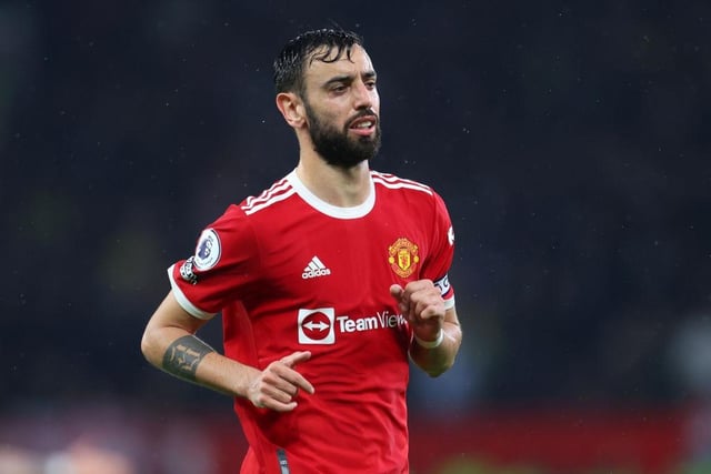 Manchester United’s squad is valued at £649.13million and their most valuable player is Bruno Fernandes (£81million).