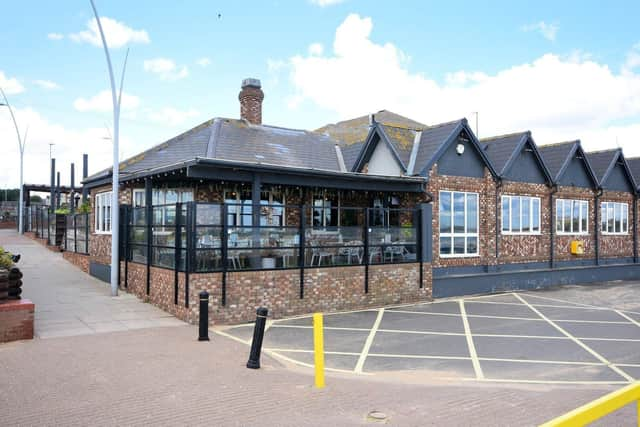 The Sand Dancer pub on the coastline at South Shields.