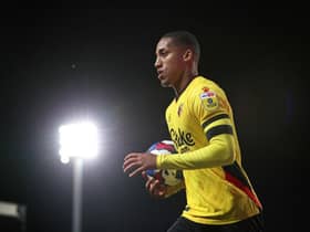Joao Pedro of Watford during the Sky Bet Championship between Blackburn Rovers and Watford at Ewood Park on September 13, 2022 in Blackburn, England. (Photo by Alex Livesey/Getty Images)