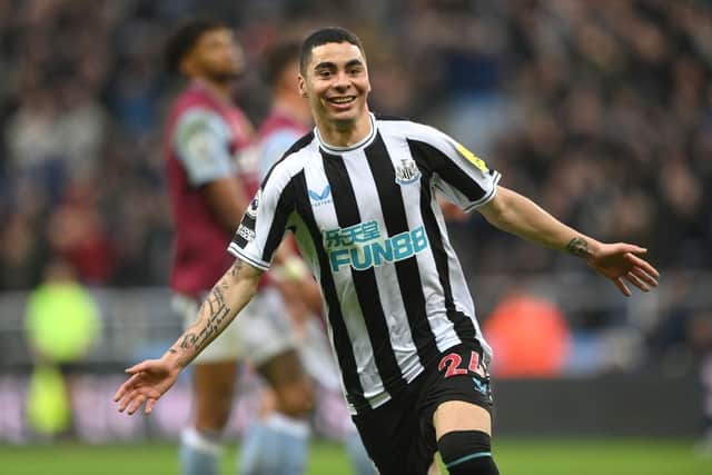 Newcastle United Player of the Month Miguel Almiron (Photo by Stu Forster/Getty Images)