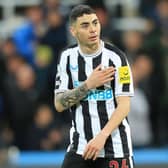 Miguel Almiron has posted a positive update on his recovery from injury (Photo by LINDSEY PARNABY/AFP via Getty Images)