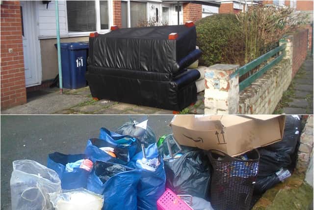 Waste was found illegally abandoned in South Tyneside.
