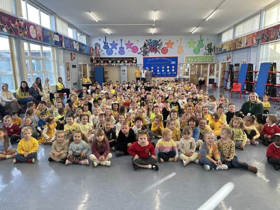 Children from Nursery to Year 6 at St Joseph’s Catholic Primary School in Jarrow learned how to boost their mental health on Happy Tank Day.