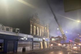 Firefighters at the scene of the Victoria Hall blaze in South Shields. Photo by Liam Christopher Walker.