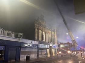 Firefighters at the scene of the Victoria Hall blaze in South Shields. Photo by Liam Christopher Walker.