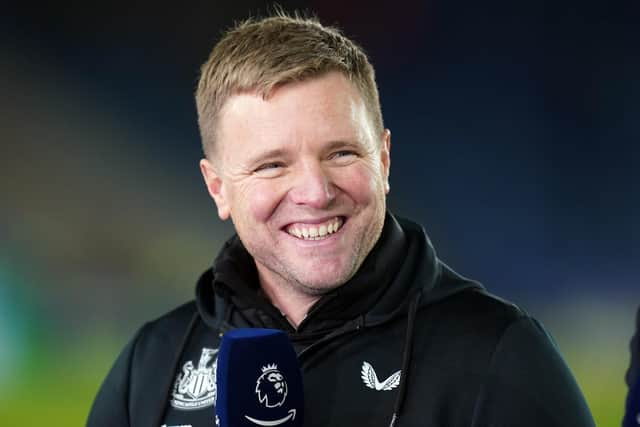 Newcastle United head coach Eddie Howe on Boxing Day.