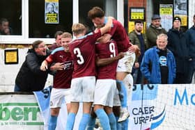 South Shields' players.