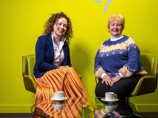 Divergent Consulting founder Rosie Brightly, left, with Cllr Margaret Meling.