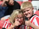 Sunderland fans photographed at the Stadium of Light during the pre-season game against Mallorca. Sunderland took the lead in the first half through Hemir before being pegged back early in the second after Mallorca’s equaliser.