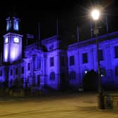 South Shields Town Hall, marking Holocaust Memorial Day.