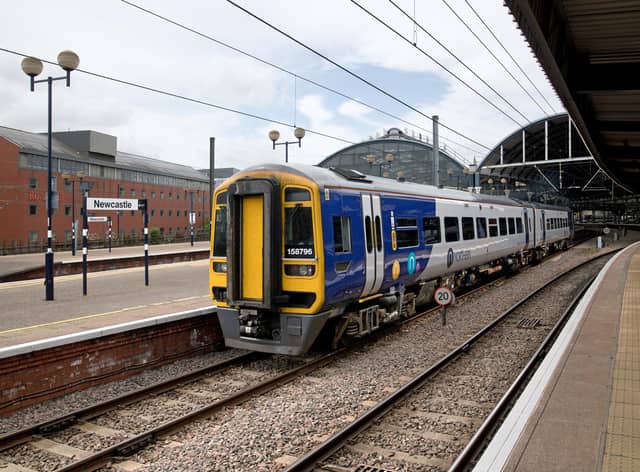 Northern train at Newcastle