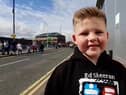 Noah Thompson was among the fans getting into the Ed Sheeran spirit ahead of the show.