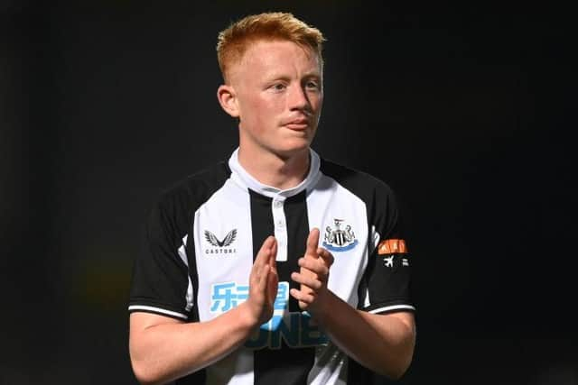 Newcastle United midfielder Matty Longstaff.