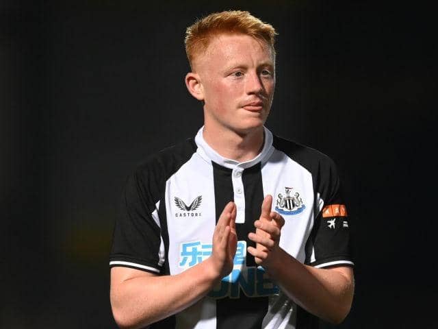 Newcastle United midfielder Matty Longstaff.