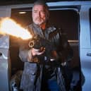 Arnold Schwarzenegger as a naughty cyborg in Terminator: Dark Fate.