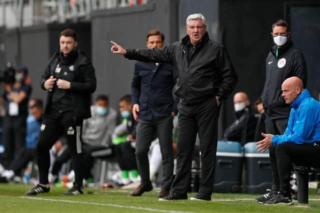 Steve Bruce at Craven Cottage.