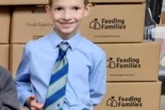 Jack has been volunteering at the Feeding Families charity despite his own health problems.