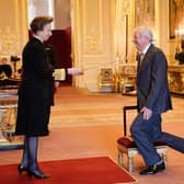 Brendan Foster is made a Knight Bachelor by the Princess Royal during an Investiture Ceremony at Windsor Castle. Picture date: Wednesday November 17, 2021. PA Photo. See PA story ROYAL Investiture . Photo credit should read: Aaron Chown/PA Wire 