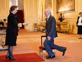 Brendan Foster is made a Knight Bachelor by the Princess Royal during an Investiture Ceremony at Windsor Castle. Picture date: Wednesday November 17, 2021. PA Photo. See PA story ROYAL Investiture . Photo credit should read: Aaron Chown/PA Wire 