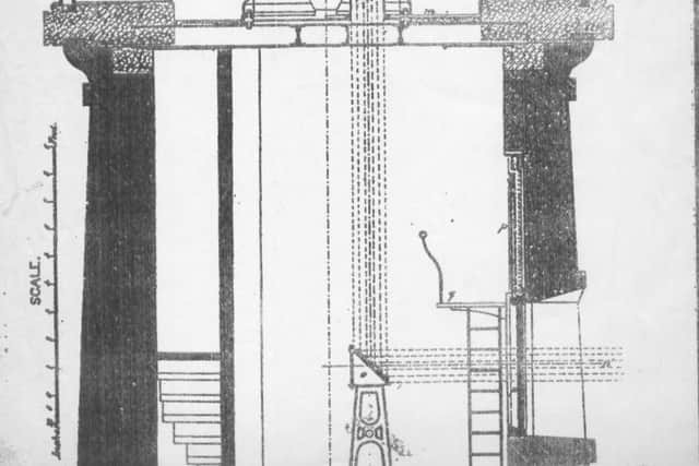 Souter Lighthouse lantern diagram of 1871, Trinity House.