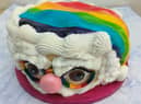 The traditional image of Father Christmas gets treated to a sweet colourful makeover