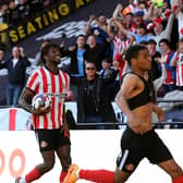 Jewison Bennette celebrates his first Sunderland goal
