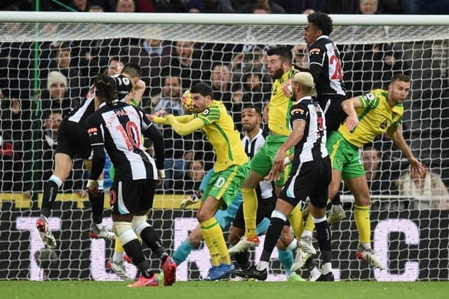 Newcastle United drew 1-1 with Nowrich City at St James's Park in November (Photo by OLI SCARFF/AFP via Getty Images)