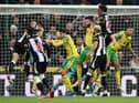 Newcastle United drew 1-1 with Nowrich City at St James's Park in November (Photo by OLI SCARFF/AFP via Getty Images)